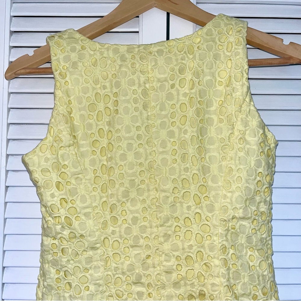 Tommy Hilfiger Yellow Eyelet Dress - Picture 9 of 11